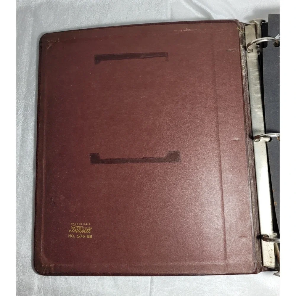 Vintage Trussell Burgundy KU University of Kansas Jayhawks College 3-Ring Binder